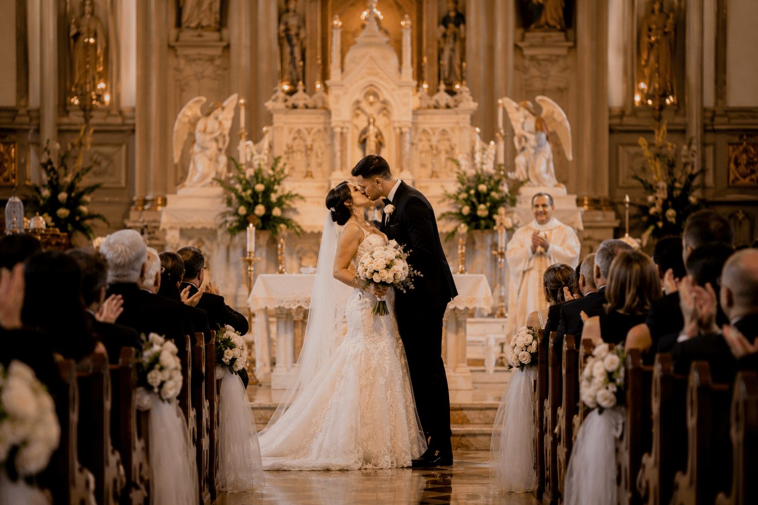 Portfolio photograph 3: Wedding Kiss In A Church. Anthony Marchiano.